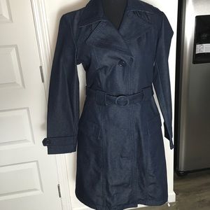 GAP denim trench coat size small